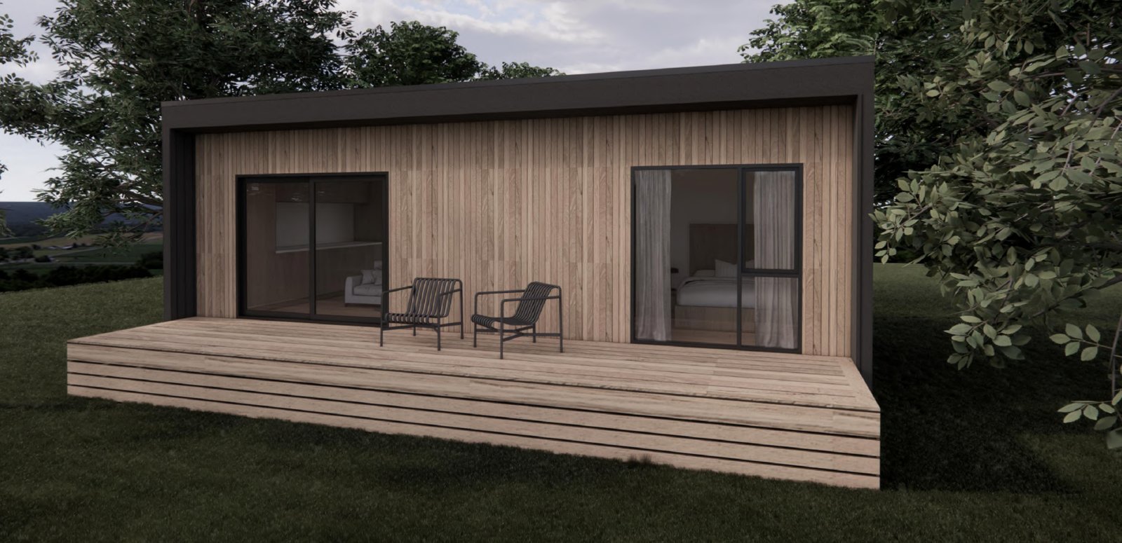 1 Bedroom perspective 3